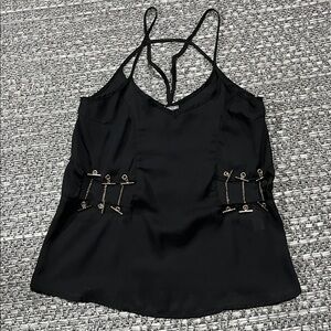 Charlotte Russe | Tank Top With Peekaboo Chains